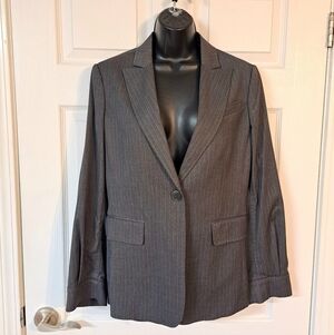 BCBGMaxazria Grey Pinstripe Blazer